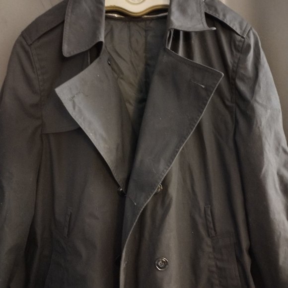 Military DSCP Defender Navy Fully Lined Trench coat  - 46R - Trench Jacket - Picture 3 of 12